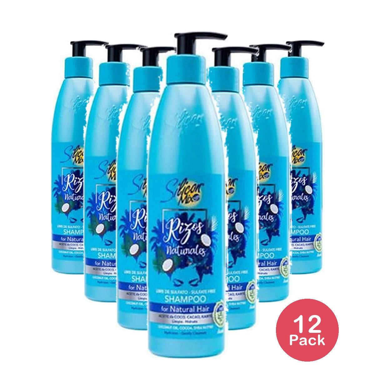 Silicon Mix Rizos Sulfate Free Shampoo 16 Oz (Pack of 12)