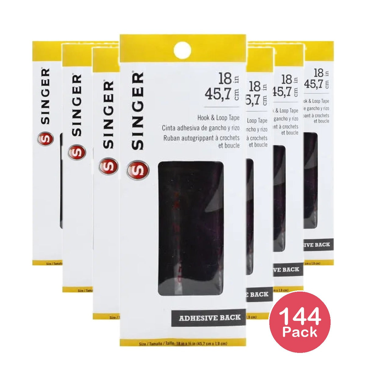 Singer Hook and Loop Adhesive Back Tape 24 Inch 0.32Oz (Pack of 144)
