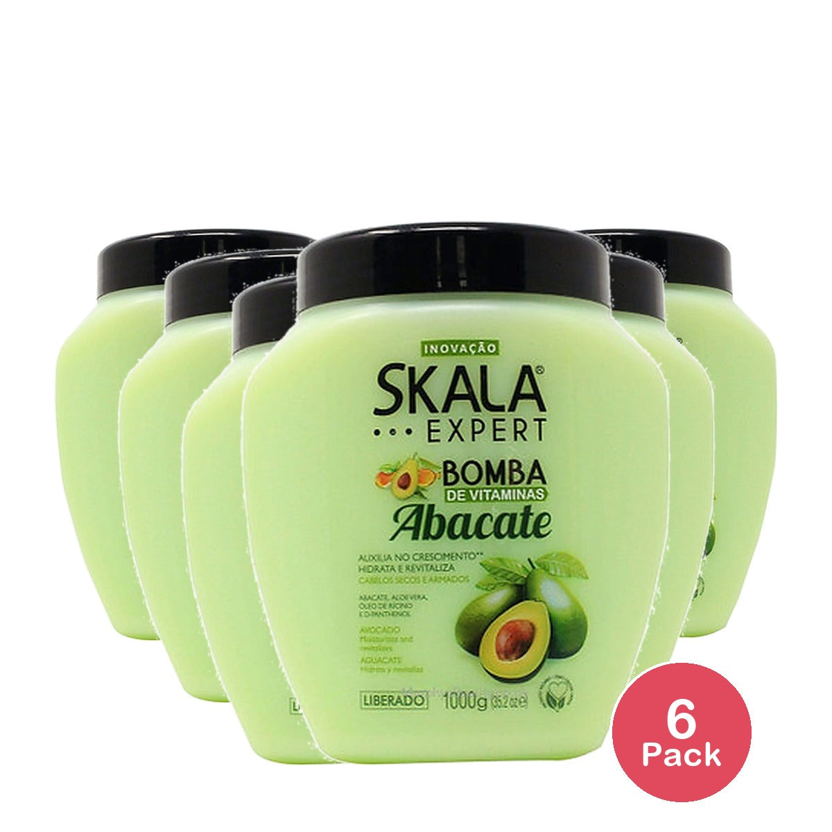 Skala Avocado Hair Treatment Conditioning Cream 35.2 Oz (Pack of 6)