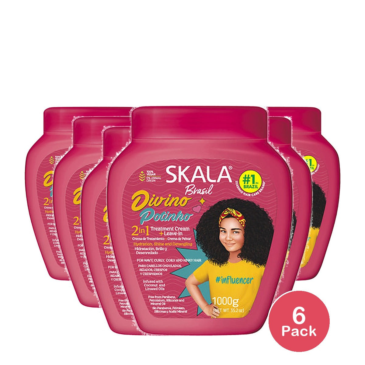 Skala Divine Pot 2 in 1 Hair Treatment 35.2 Oz (Pack of 6)