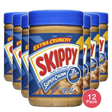 Skippy Super Chunk Peanut Butter 16.3Oz (Pack of 12)