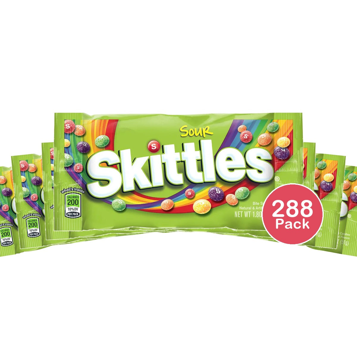 Skittles Sours 24 Count 12x24 Pack 1.80oz (Pack of 288)