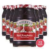 Smucker's Red Raspberry Preserves 18 Oz (Pack of 12)