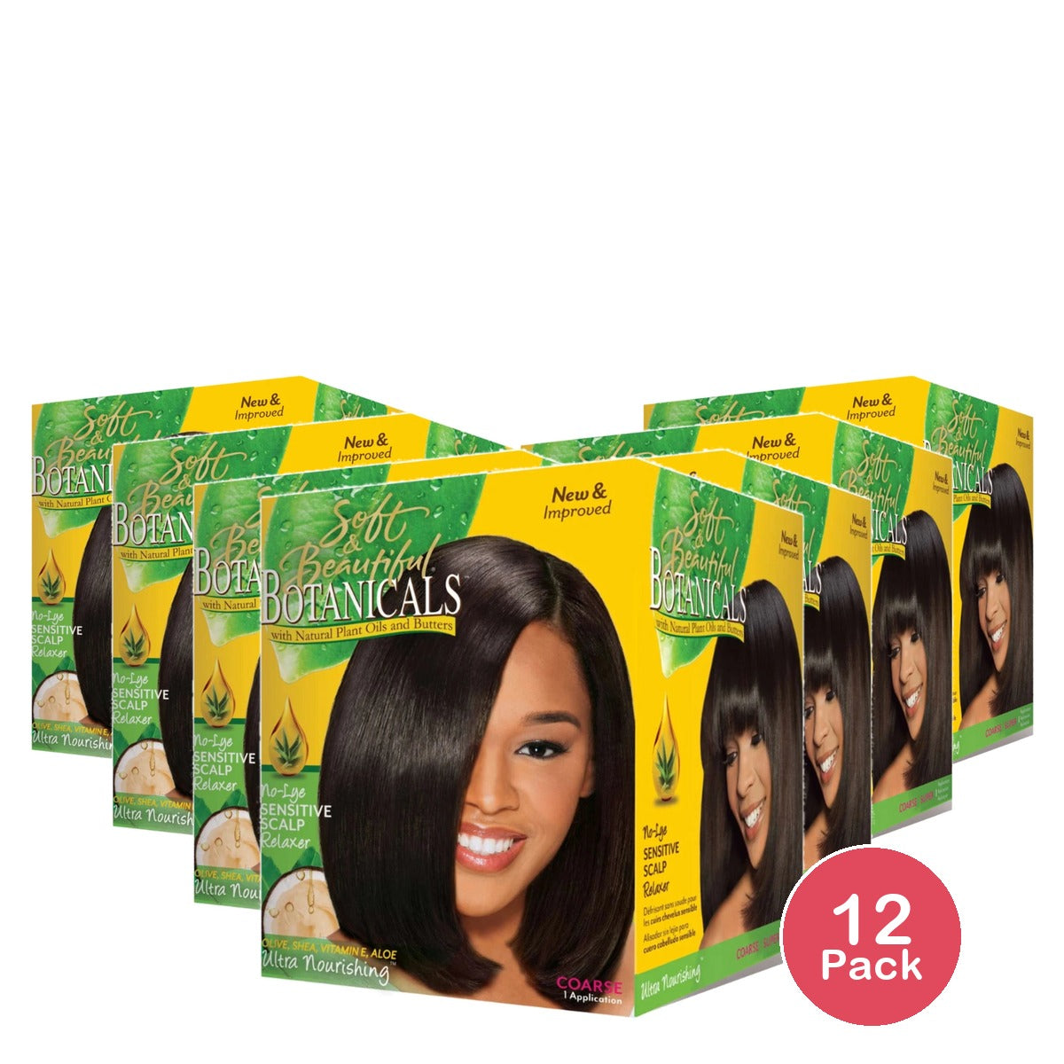 Soft & Beautiful Botanicals No-Lye Sensitive Scalp RelAxer Coarse 1 application (Pack of 12)
