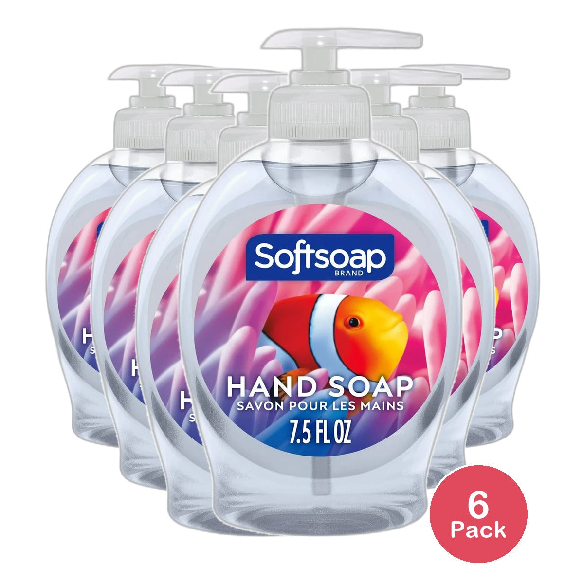Soft Soap Anti-Bacterial Hand Soap Aquarium 7.5Oz (Pack of 6)
