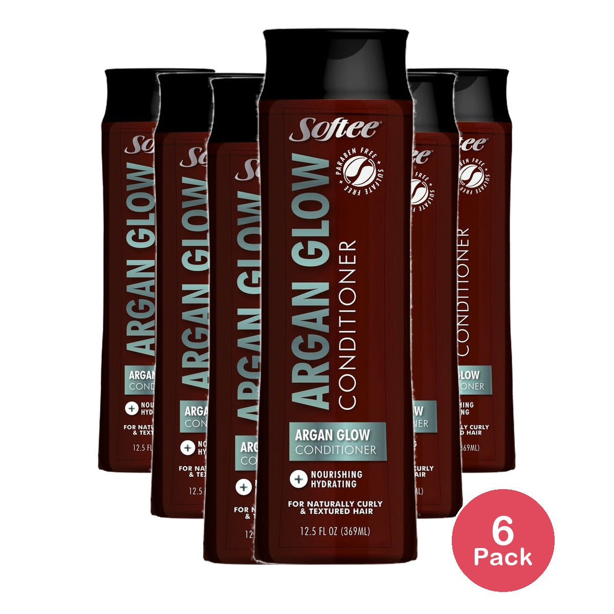 Softee Argan Glow Conditioner 12.5 Oz (Pack of 6)