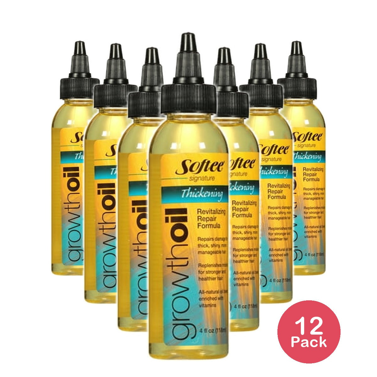 Softee Signature Thickening Growth Oil 4 Fl. Oz (Pack of 12)