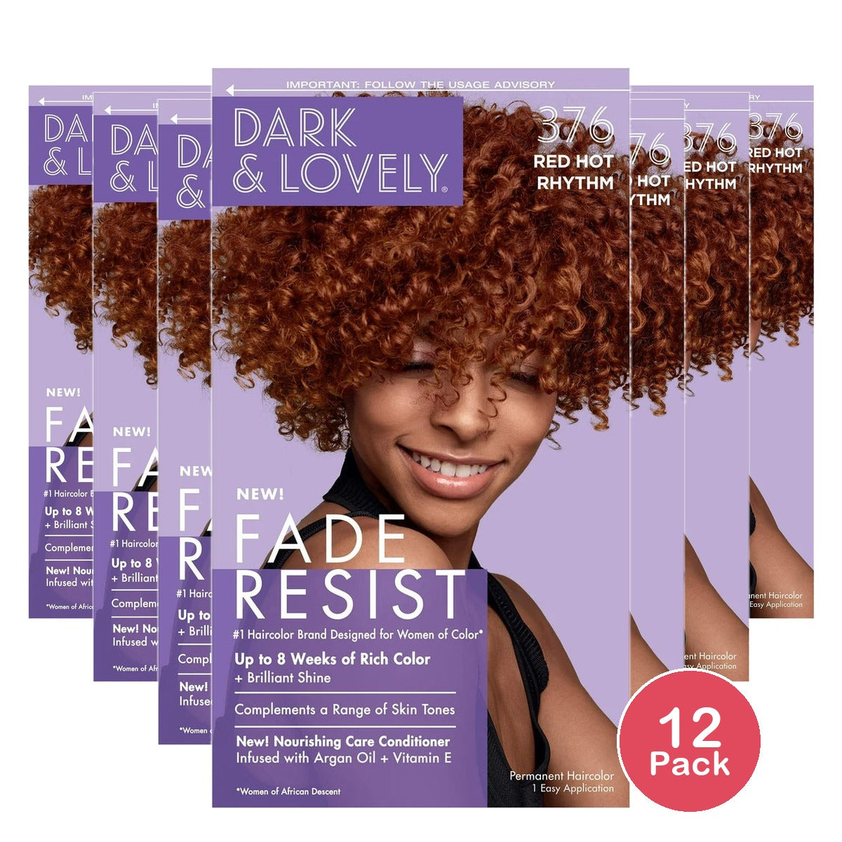 SoftSheen-Carson Dark & Lovely Fade Resist Hair Color  376 Red Hot Rythm nan (Pack of 12)