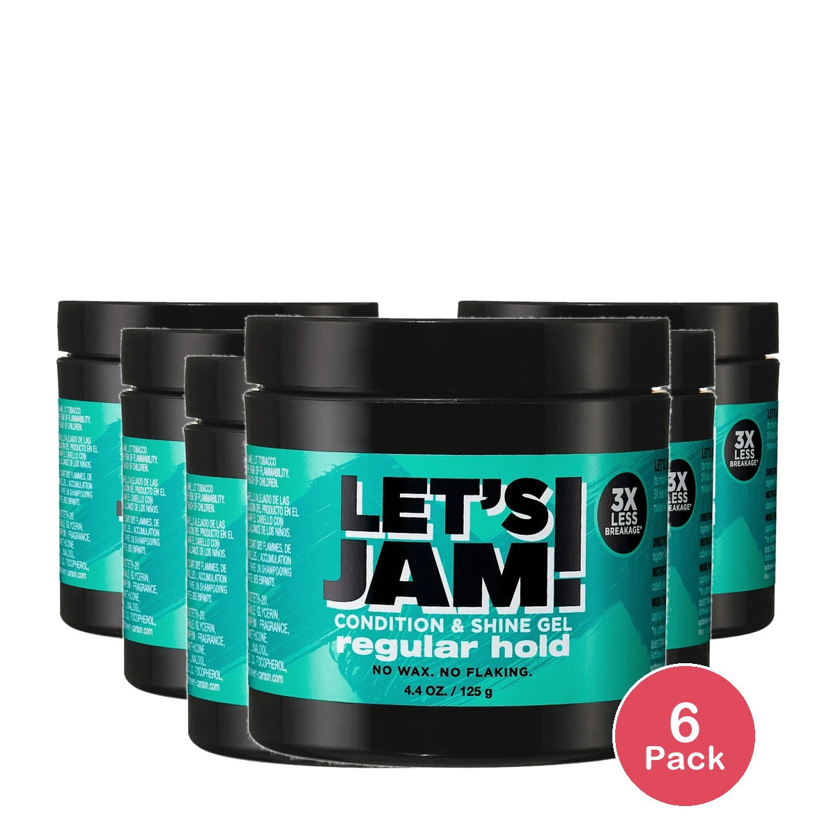 SoftSheen-Carson Let's Jam! Shining and Conditioning Gel - Regular Hold 4.4 Oz (Pack of 6)