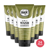 SoftSheen-Carson Magic Clean Products 3-in-1 Beard Wash with Almond Oil  6.8 fl 6.8 Fl. Oz (Pack of 24)