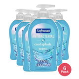 Softsoap Clean & Protect Antibacterial Liquid Hand Soap Cool Splash 13.28 OZ (Pack of 6)