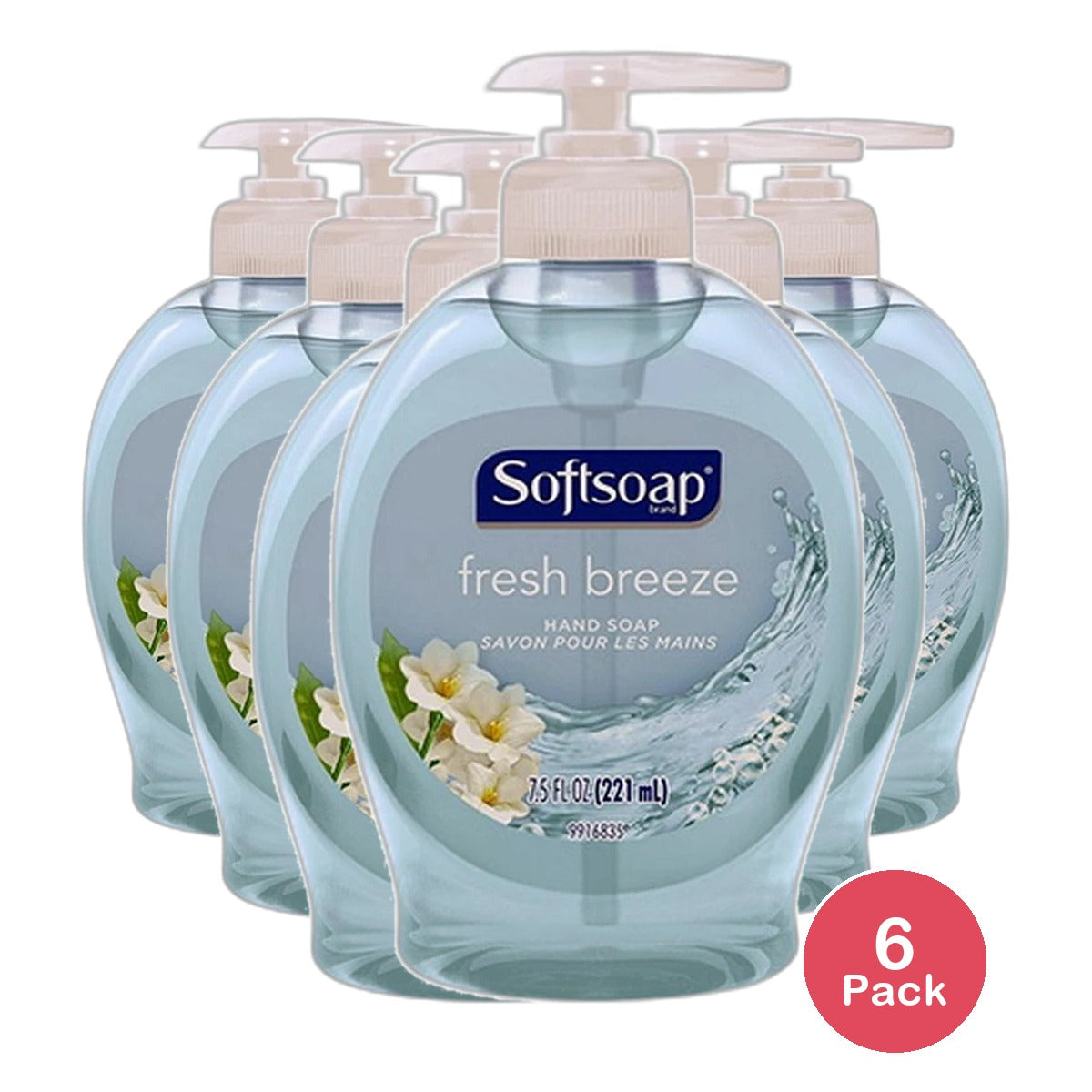 Softsoap Liquid Hand Soap Fresh Breeze 7.5Oz (Pack of 6)
