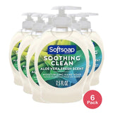 Softsoap Soothing Liquid Hand Soap Aloe Vera 7.5Oz (Pack of 6)