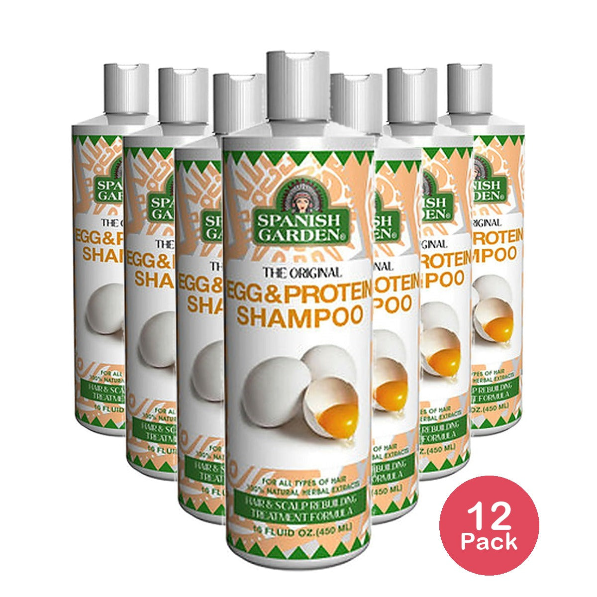 Spanish Garden Egg & Protein Silk Shampoo 16 Oz (Pack of 12)