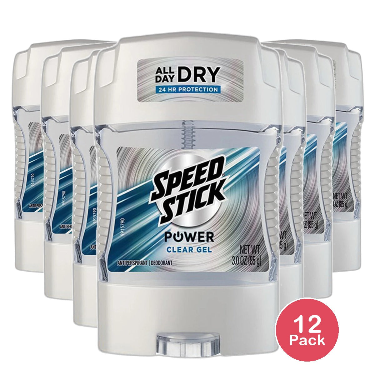 Speed Stick Antiperspirant Deodorant Power Clear Gel 3Oz (Pack of 12)