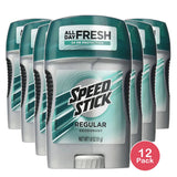 Speed Stick Deodorant By Mennen Regular 24Hr Freshness1.8Oz (Pack of 12)
