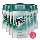 Speed Stick Regular Deodorant By Mennen 24Hr Freshness 3Oz (Pack of 12)