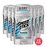 Speedstick Power Unscented Antiperspirant Deodorant 3Oz (Pack of 12)