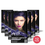 Splat Midnight Amethyst Hair Dye Semi-Permanent Purple Color 6.75 Oz (Pack of 12)