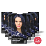 Splat Midnight Indigo Hair Dye Semi-Permanent Blue Color 6.75 Oz (Pack of 12)