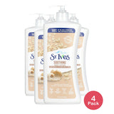 St. Ives Nourish & Soothe Oatmeal & Shea Butter Body Lotion 21 fl oz (Pack of 4)