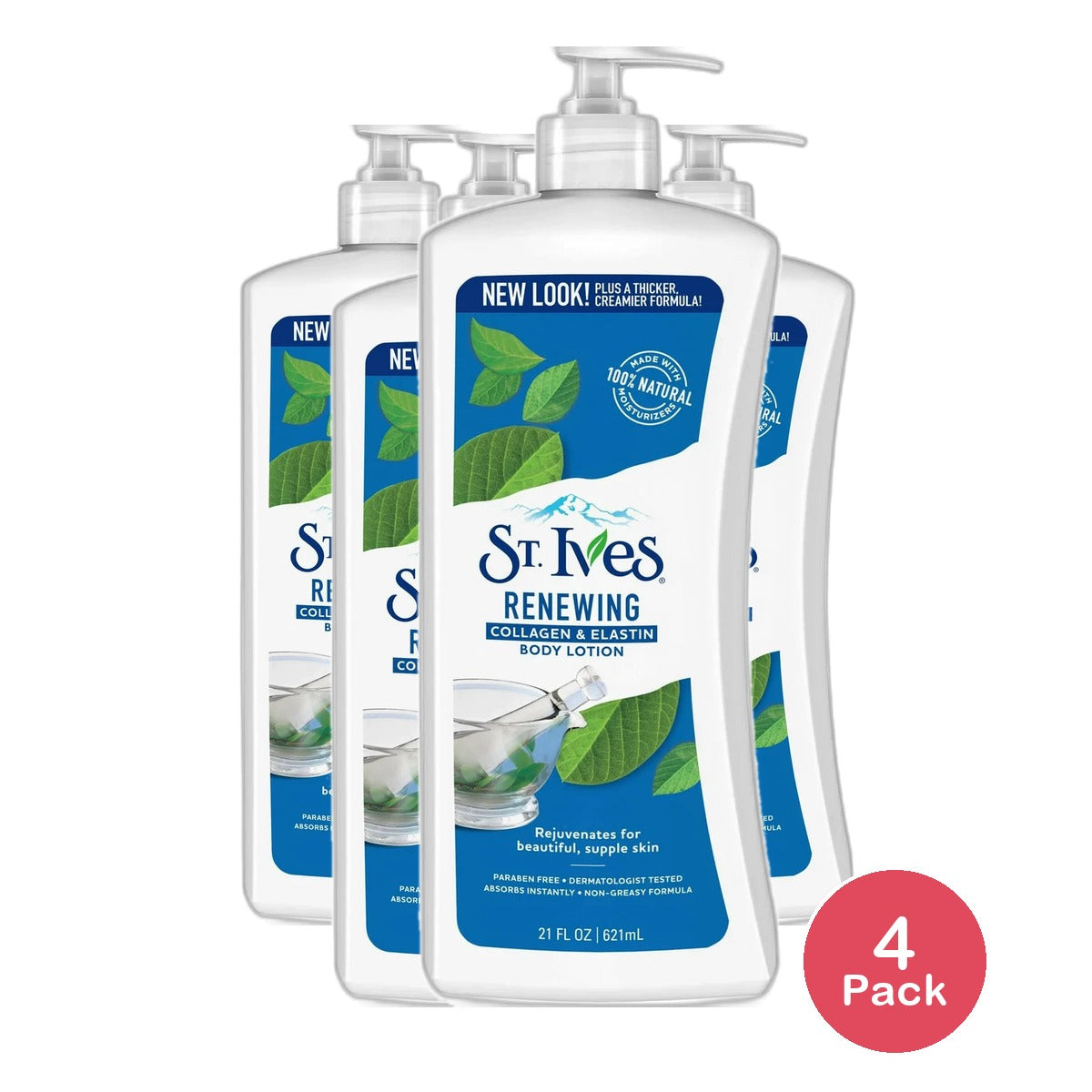 St. Ives Skin Renewing Collagen Elastin Body Lotion 21Oz (Pack of 4)