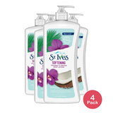 St Ives Softening Body Lotion with Coconut and Orchid 21Oz (Pack of 4)