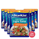 StarKist Chunk Light Tuna in Sunflower Oil Pouch - 2.6 Oz (Pack of 24)