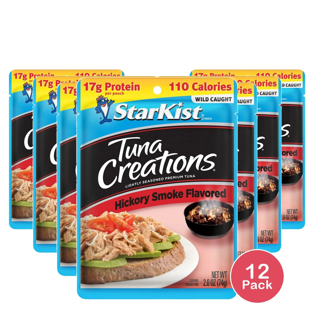 StarKist Tuna Creations Hickory Smoked 17g Protein Pouch 2.6 OZ (Pack of 12)