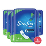 Stayfree Maxi Pads (without Wings) Unscented Super (Pack of 6)