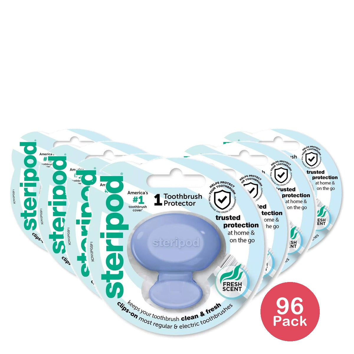 Steripod Toothbrush Cover - Trial Size - 1ct (Pack of 96)