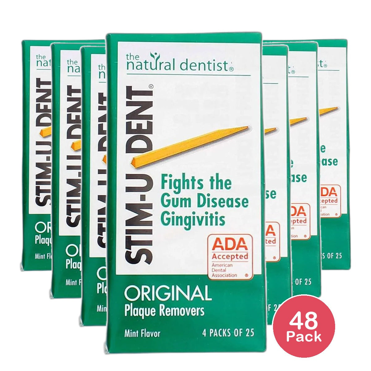 Stim-U-Dent Plaque Removers Mint Flavor0.8oz (Pack of 48)