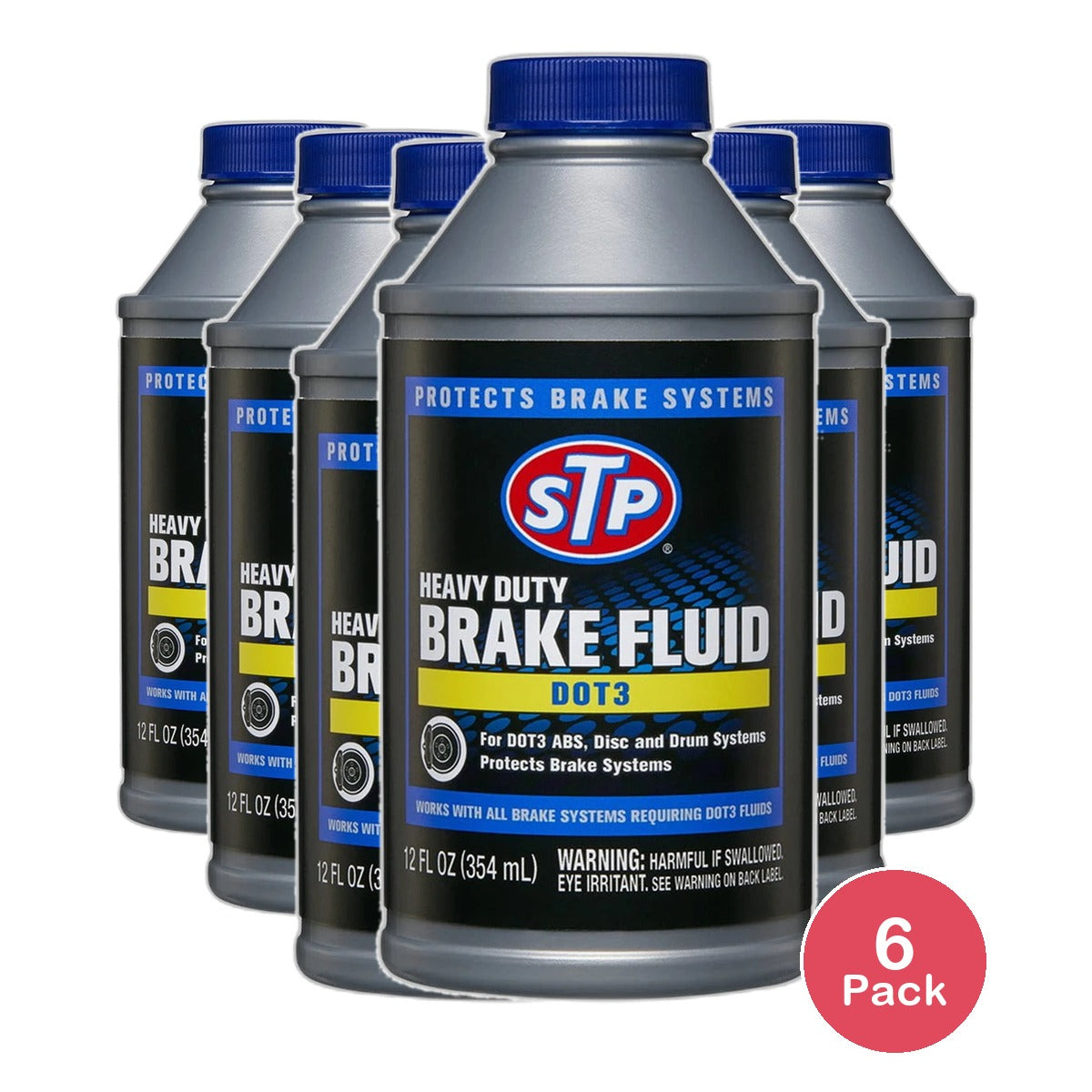 STP Heavy Duty Brake fluid 12Oz (Pack of 6)