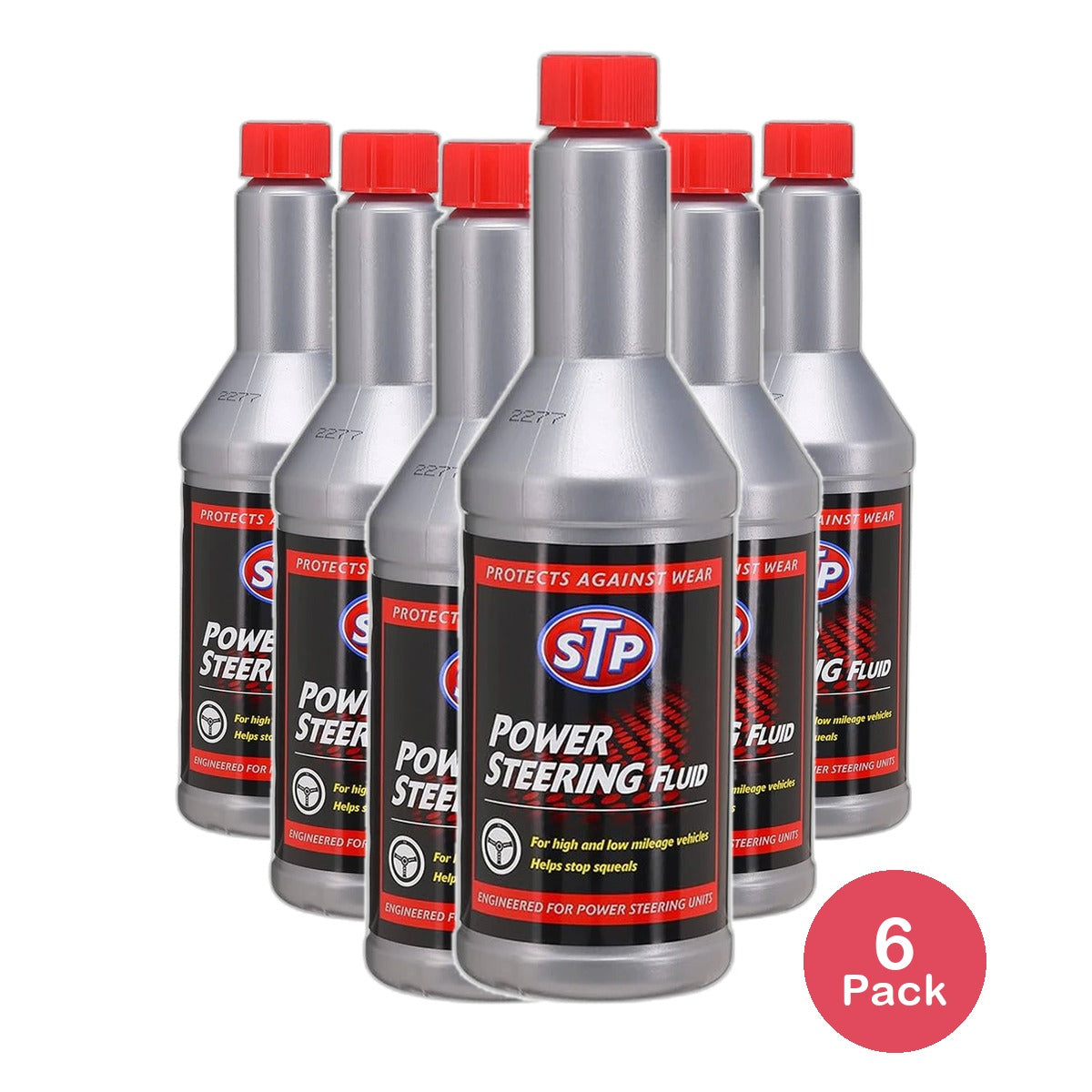 STP Heavy Duty Power Steering Fluid 12Oz (Pack of 6)
