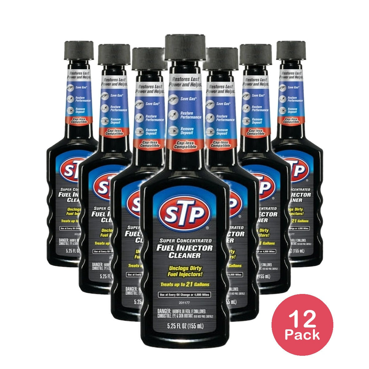 STP Super Concentrated Fuel Injector Cleaner - 5.25 FL OZs (Pack of 12)