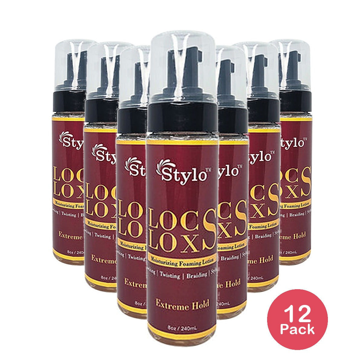 Stylo Locs Loxs Moisturizing Foaming Lotion 8 Oz (Pack of 12)