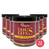 Stylo Locs Loxs Super Hold Gel 16 Oz (Pack of 12)