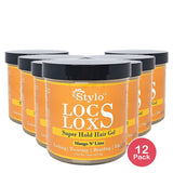 Stylo Locs Super Hold Volumizing Hair Gel 16 Oz (Pack of 12)