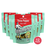 SuckerPunch Pickle Chips 3 Pepper 3.4 oz (Pack of 12)