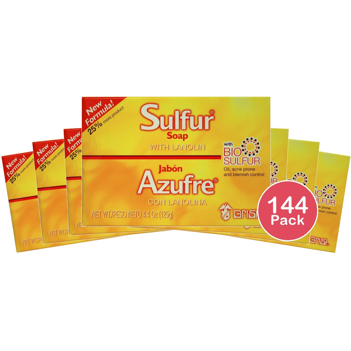 Sulfur Bar Soap 4.4 Oz (Pack of 144)