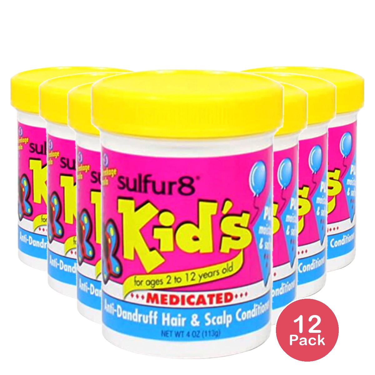 Sulfur8 Kids Medicated Anti-Dandruff Conditioner 4 Oz (Pack of 12)
