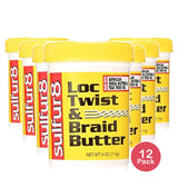 Sulfur8 Loc Twist & Braid Butter 4 Oz (Pack of 12)