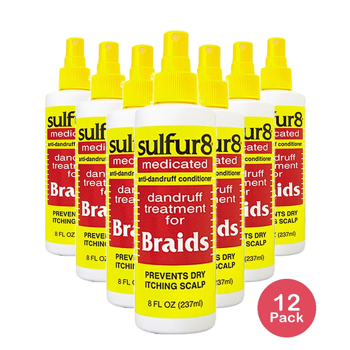 Sulfur8 Medicated Dandruff Treatment Spray 12 Oz (Pack of 12)