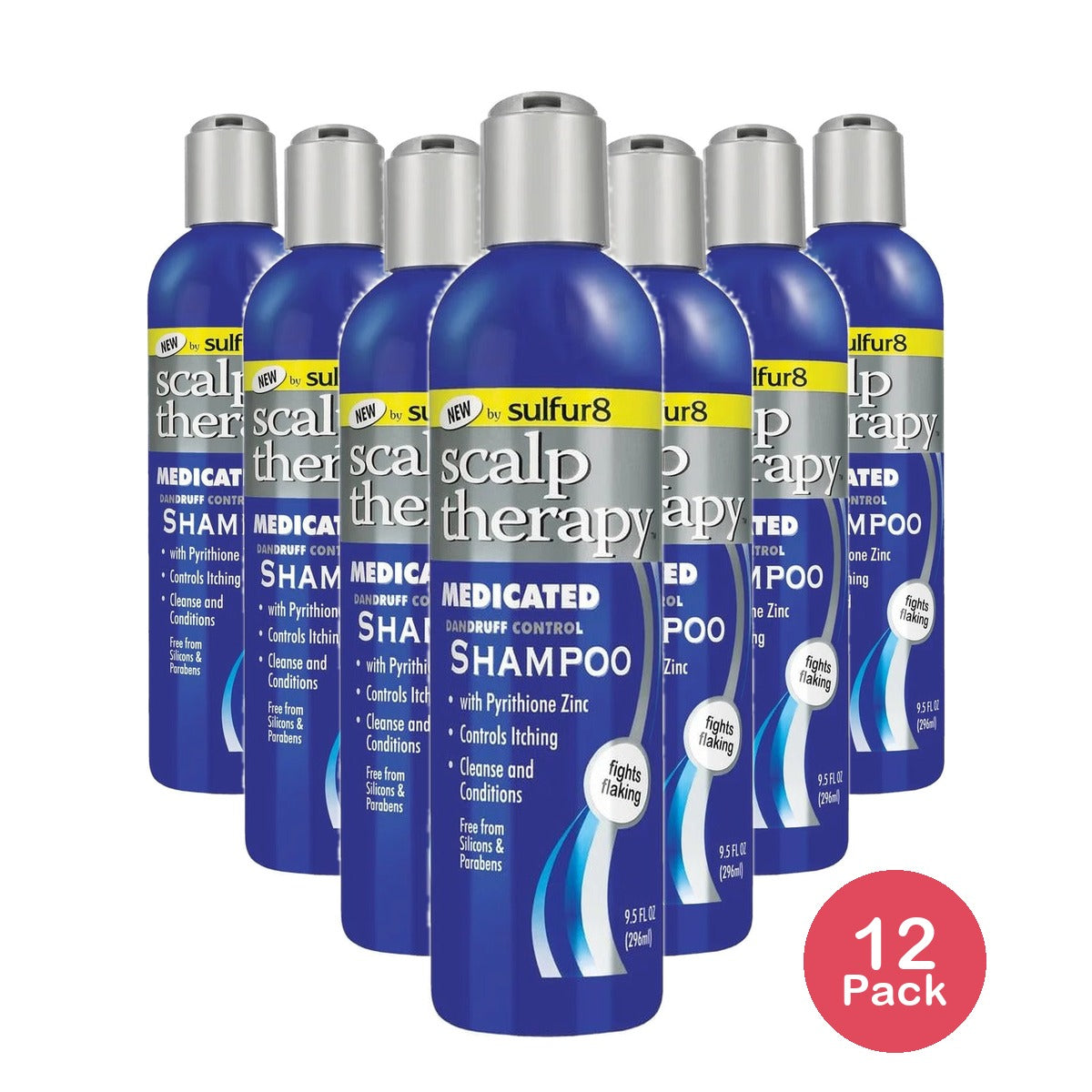 Sulfur8 Scalp Therapy Medicated Shampoo 9.5 Oz (Pack of 12)