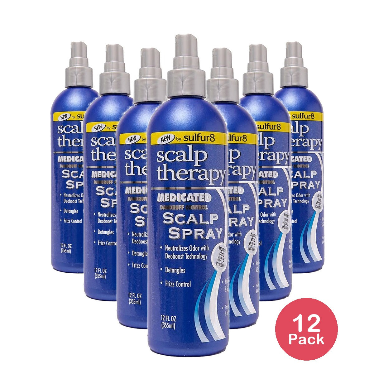 Sulfur8 Scalp Therapy Medicated Spray 12 Oz (Pack of 12)