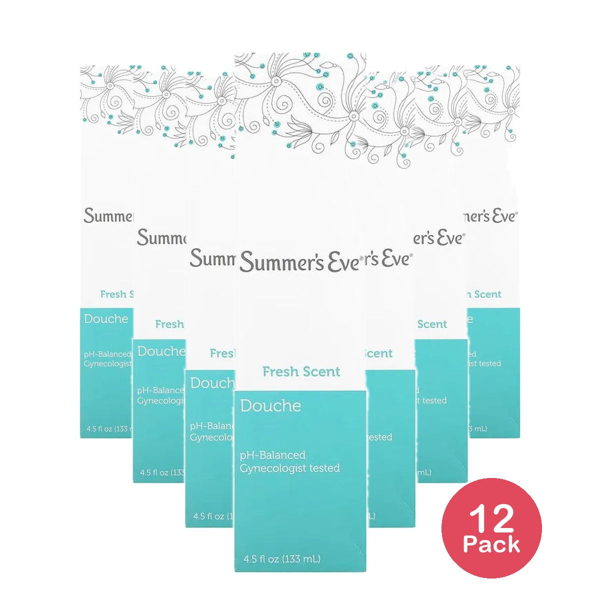 Summers Eve Cleansing Douche Fresh Scent4.5Oz (Pack of 12)