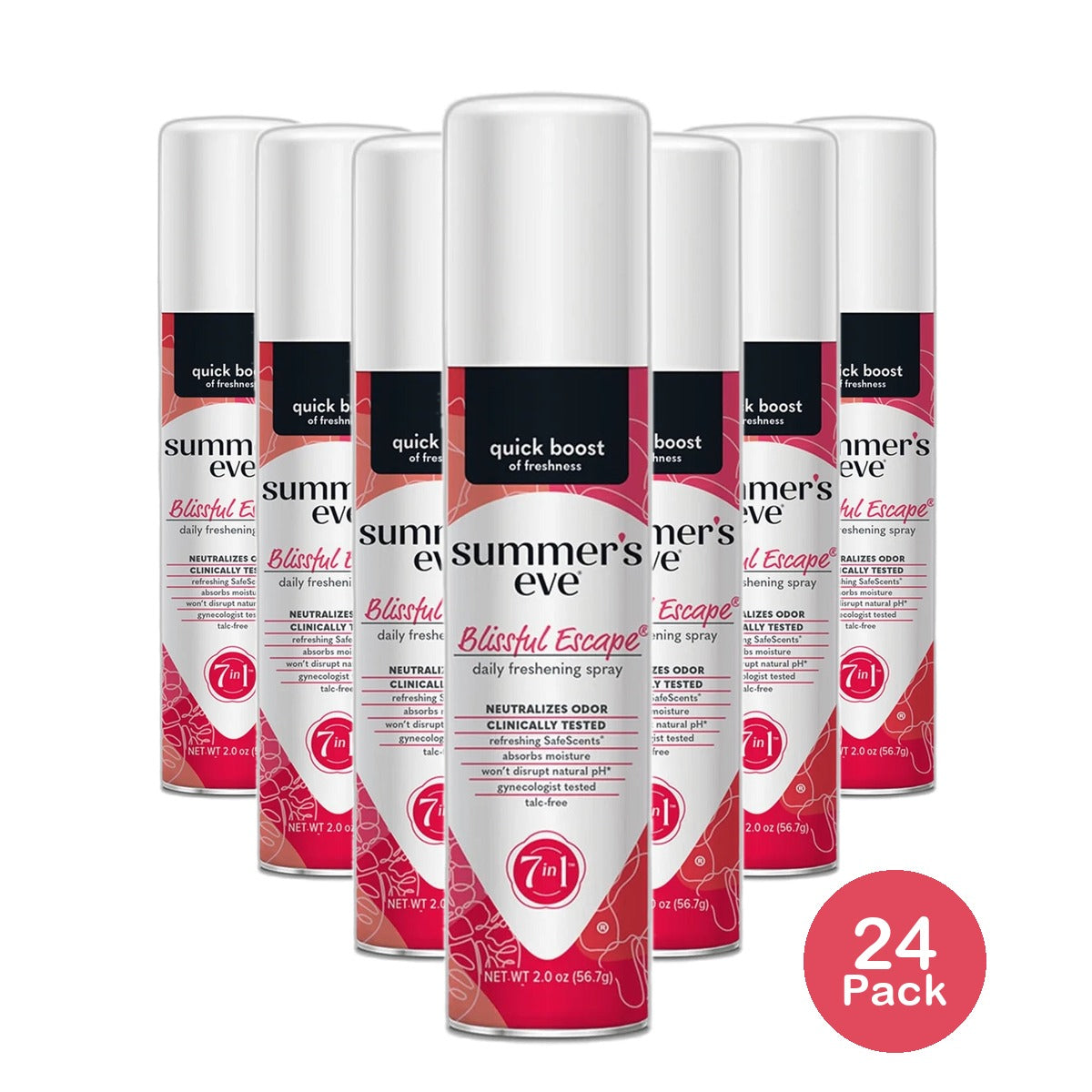 Summer's Eve Feminine Deodorant Freshening Spray Blissful Escape 2 FlOz (Pack of 24)
