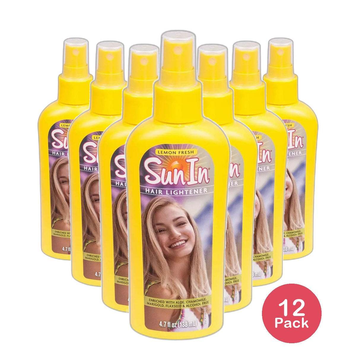 Sun In Hair Lightener Spray Lemon Fresh 4.7Oz (Pack of 12)