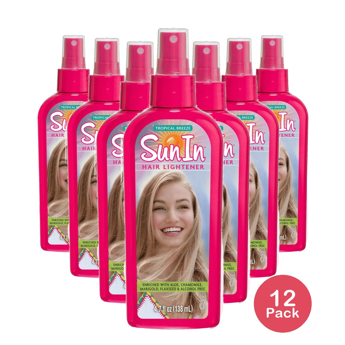 Sun In Hair lightener Spray Tropical Breeze 4.7Oz (Pack of 12)
