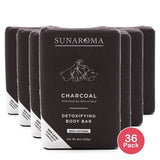 Sunaroma Charcoal Bar Soap 8 Oz (Pack of 36)